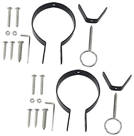 Garneck 2 Sets Italian Ham Rack Accessories and Stand Parts, Professional Spanish Ham Holder Fixing Kit for Kitchen and Culinary Use in Food Preparation