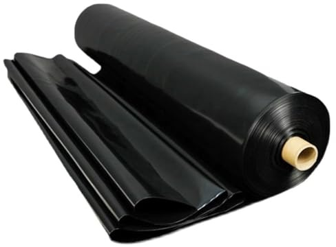 Flexibel Teichfolie Für Koi & Fischbäder Undurchlässig Teichplane Für Wassergarten 5M×5M6M7M8M9M10M Schwarz Teichfolie Für Gartenpoolmembran Außenteiche Fontänen(Größe:4x6m)