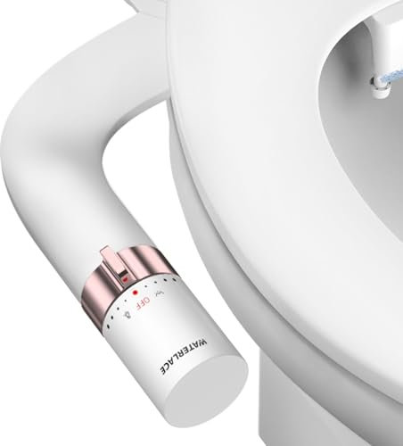 Bidet Attachment for Toilet Seat Sprayer - Non Electric Dual Nozzle with Cold Water - Self Cleaning Toilets Bathroom Spray for Butt Wash - Easy Slim Adjustable Pressure Control Rv Bidets Gifts
