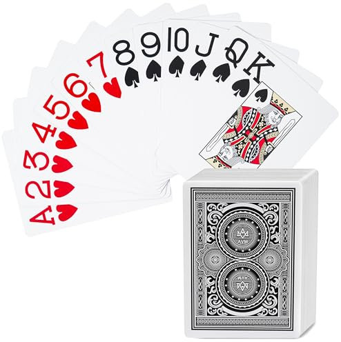 SWINILAYA Spielkarten - Standard HD Wasserdichtes Pokerkarten Kartenspiel – Ideal für Poker, Canasta, Skat, Romme & Blackjack