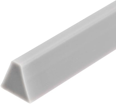 QUARKZMAN Barriera Doccia Pieghevole, Striscia Paraspruzzi in Silicone da 67 Pollici 0.6 Pollici L 0.55 Pollici A Fermacqua Autoadesivo Barriera di Arresto Acqua Separazione, Grigio