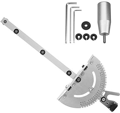 Outil de travail du bois Poignée de poussée Jauge de joint à onglet Poignée de poussée en aluminium Accessoires de scies à onglets Jauge de régulateur Jauge d'onglet pour scie à table Scie à table S