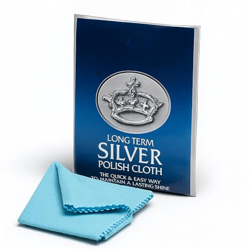 Goddard's Silver Polish Cloth - Cotton Polishing Cloth for Cleaning Silver Jewelry, Gold, Dinnerware, Silverware, Antiques to Maintain their Shine, Protect & Clean