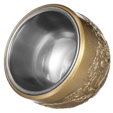 TOBBOMEY Taza de Té de Cobre Cien Bendiciones Estilo Chino Relieve Dragón para Beber Té Taza Antigua de Kung Fu