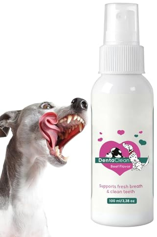 Generisch Hunde Mundspray,Natürliche Zahnreinigung Für Hunde,100ml Katzen Mundgeruch Frische Spray | Für Welpen Kätzchen Alle Rassen Unterwegs Zuhause Täglich Dem Fressen