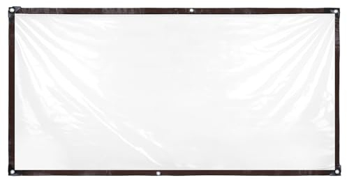 Transparent Tarpaulin 1 m x 2 m, Waterproof Heavy Duty Plastic Sheet Tarp | with Eyelets for Garden Greenhouse Plant, Rainproof Outdoor Camping, Patio Balcony Protection