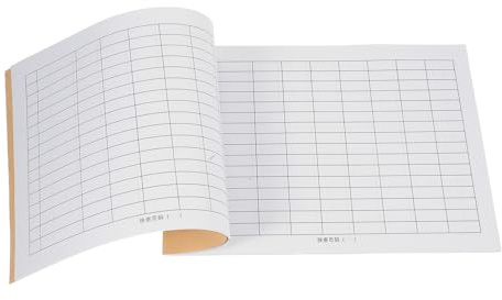 ARTIBETTER Registre comptable vierge, livre de comptabilité quadrillé en papier, outil polyvalent de gestion financière, pour bureau et gestion d'inventaire