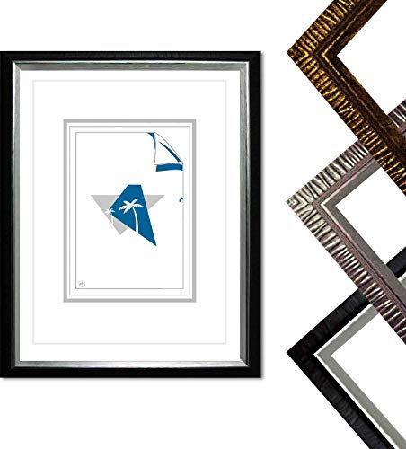 Neumann Bilderrahmen Kunststoffrahmen Art Eleganz, Größe 20x30 cm, schwarz