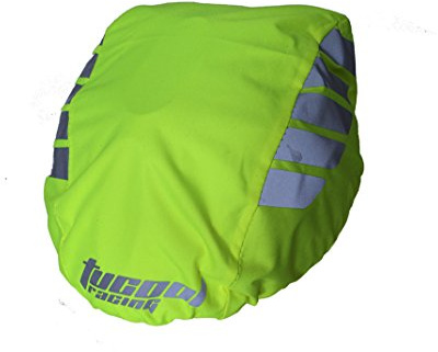 Tucool Racing Bezug für Fahrradhelm, Jackenmaterial, Nachtsichtbarkeit, reflektierend, wasserdichter Regenschutz