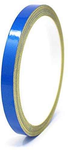 Finest Folia 10 Meter (0,79€/Meter) Zierstreifen Auto Motorrad Boot Modellbau Farbauswahl Dekorstreifen Seitenstreifen Klebestreifen (Reflektierend Blau, 7mm Breite)