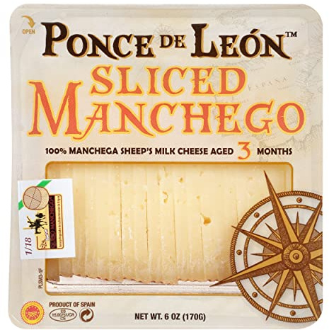 PONCE DE LEON Sliced Manchego, 7 Oz
