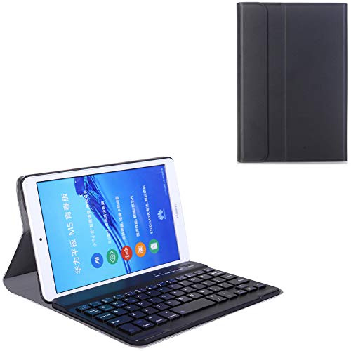 Funda para teclado Huawei MatePad T8, Huawei MatePad T8, funda de piel, funda folio con teclado Bluetooth de plástico desmontable para Huawei MatePad T8 (8.0 pulgadas)