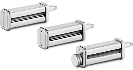 Royal Catering RCAK-50 Pasta Attachment for Stand Mixers RCPM-7,1D & RCPM-7,1C Stand Mixer Pasta Attachment (Stainless Steel, Dough Thickness 1-8 mm)