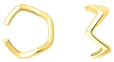SOFIA MILANI - Damen Ohrringe 925 Silber - vergoldet/golden - Gezackter Ear Cuff - E1533