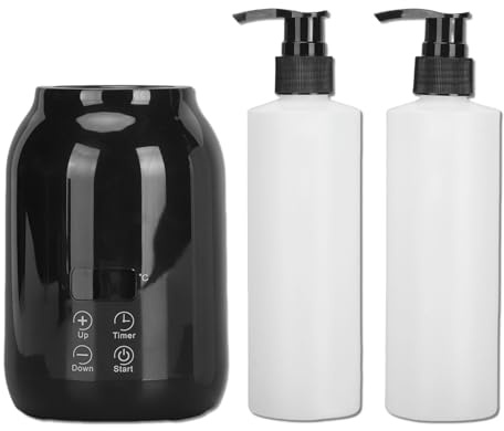 Massageöl Heizung, Tragbarer Flaschenwärmer mit LED Bildschirm, Temperatureinstellung, Flaschenwärmer für ätherische Öle, Lotion, Creme, Gel (Europäische Vorschriften)