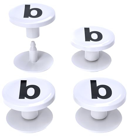 4-Pack Replacement Buttons with B for Bogg Bag Handle Strap. Compatible with Bogg Bag Beach Tote Handles. Fix Your Bogg Bag Handle Quickly and Easily with Replacement Rivets