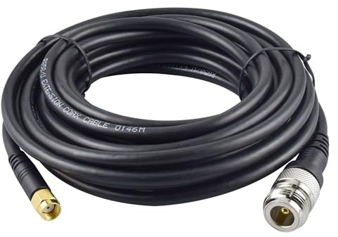 YILIANDUO LoRa Antennen Kabel Geformter N Buchse auf RP-SMA Stecker 5M | Low Loss RG58 Kabel für LoraWan Gateway Antenne RAK Nebra Bobcat HNT Helium Hotspot Miner Antenne Wireless Router