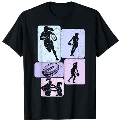 Rugby Damen Mädchen T-Shirt