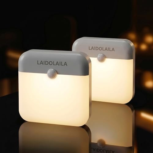 2 Pcs Magetic Night Light Motion Sensor Cruise Ship Approved with USB Cable LED Rechargeable Battery for Indoor Use in Bathroom Hallway Cabin Toilet Bed Stair for Travel Cruise Essentials 2026