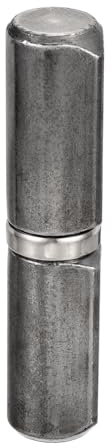 QUARKZMAN 1 Pcs Charnières à Souder, 5-1/2 x 1-1/6 (L x D) Charnières de Baril Détachables en Acier Au Carbone Soudable, Porte Pivotante de Remorque, 0.79 Od de Broche