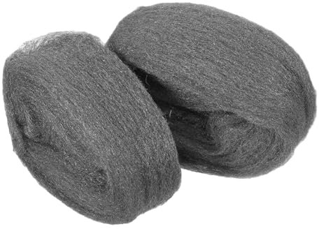 Cabilock 2piezas Almohadilla De Lana De Acero para Madera Lana De Acero Reutilizable Malla De Alambre Gruesa Herramienta De Pulido para Vidrio y Metal