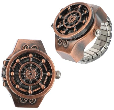 Beavorty Ruderringuhr Schmuck Uhr Mit Wecker Dame Uhren Einzigartige Uhr Mini-Uhr Achten Sie Auf Entworfene Uhr Zinklegierung