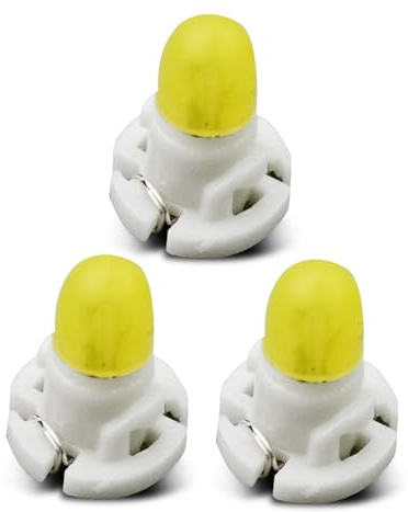ULZOZN 3Pcs HVAC Control Bulbs with White Socket Fit for Toyota Rav4 Matrix Corolla 2006-2014, Dashboard Gauge Switch Indication Interior Light Replace 90010-01122 9001001122