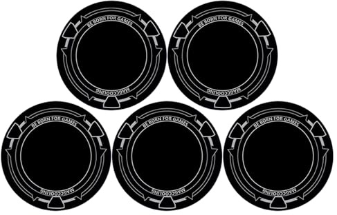 Phone Cooling Pad, Magnetic Smartphone Cooler Metal Patch, Metal Adhesive Radiator Plate for Tablet Graphics Card Heat Dissipation, 5 Piece Replacement Iron Sheets for and Video Recording, 6cm