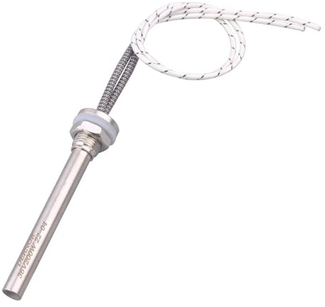 Vqxmhrpw Electric Hot Rod Heater,12V/24V DC Cartridge Heater M14 Thread Heating Rod SUS304 Electric Tubular Water Heater 50W/100W/200W(12V 100W)