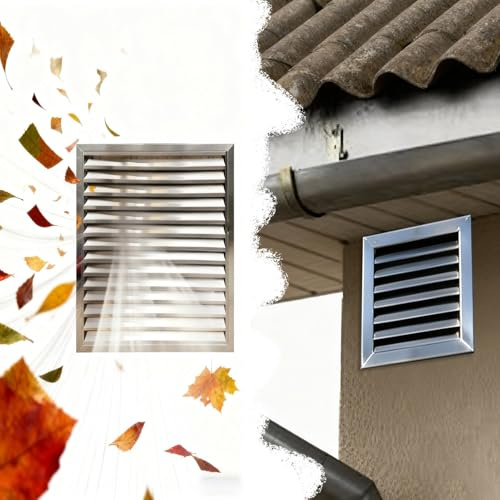 Rejilla de ventilación grande de 648 pulgadas, rejilla de ventilación de acero para fontanería y panel de acceso eléctrico, solución de ventilación duradera (24 x 26 pulgadas)