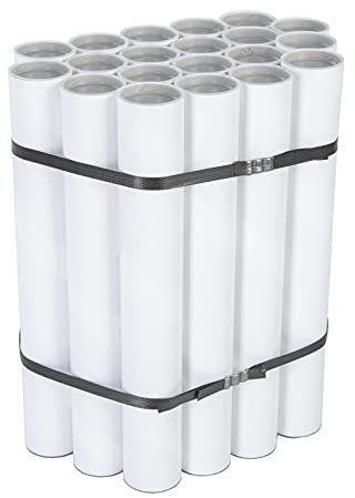 IMBALLAGGI.POINT 20 STÜCKE VERSANDROLLE KARTON MIT DECKEL PAPPRÖHREN VERSANDHÜLSEN TRANSPORTROLLE LANG 330 MM X 40 MM FORMAT A3/A4 EXPEDITION VERPACKUNG PAPPE