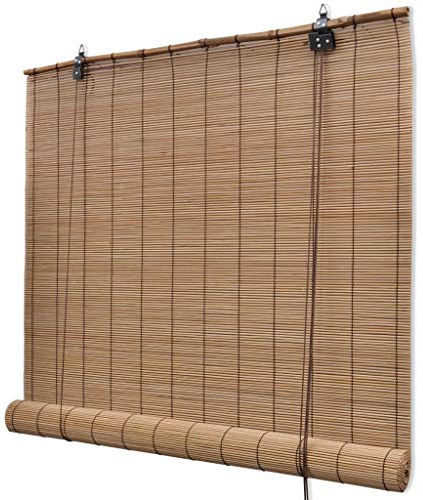 Festnight- Tenda Bamboo, Tenda Avvolgibile in bambù 150x160 cm Marrone