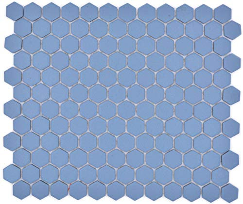 Piastrelle a mosaico, in ceramica, esagonale, blu, verde, antiscivolo, per la cucina, rivestimento per il pavimento, piastrelle per la cucina