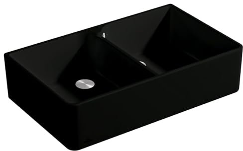 Villeroy & Boch Spülstein 90 X - 6390 01 S5 Ebony Keramikspüle Handbetätigung