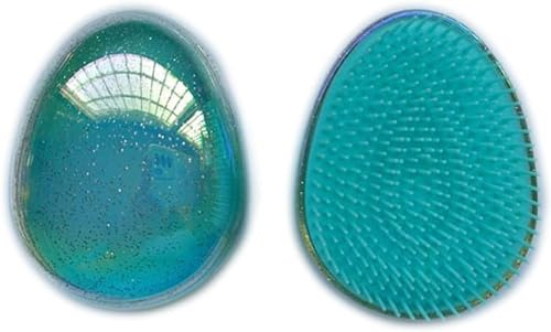 VinBee Wet Detangler Hair Brush, Detangling Hair Extension Brush for Hair Women, Girls and Kids childrens Mini Compact Hair Brush Comb（Starry Sky Green）