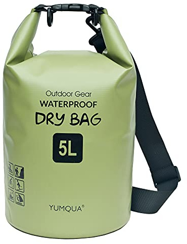 YUMQUA Sac Étanche Nautique 5L/10L/20L/30L/40L Dry Bag Sac Étanche pour Navigation Plaisance, Kayak, Natation, Randonnée, Camping, Rafting, Pêche