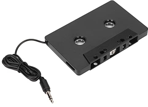 ASHATA Car Audio Cassette Adapter, 3.5mm Auxillary Cable Cassette Receiver,Stereo Audio Tape Converter, Cassette Tape to Aux Adapter,for Vintage Car,Radio