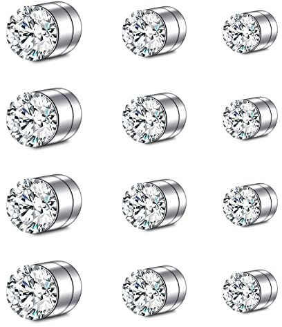 Vcmart Falska näsringar ring falsk septalsring klämma i icke-perforerat rostfritt stål imitation piercingsmycken, 3/4/5mm, Rostfritt stål