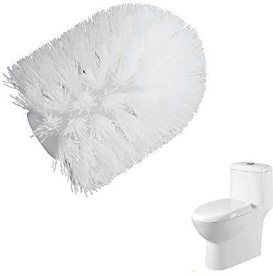Cabezal de repuesto para cepillo de inodoro universal, cabezal de repuesto suelto para varillas de cepillo de baño con un diámetro de 15 a 16 mm