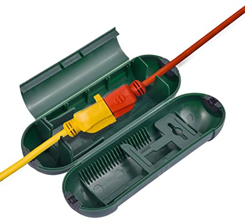 Boite Etanche Electrique Exterieur, Boîte de Couverture de rallonge électrique étanche, Rallonge Extérieure, Boîtier de Sécurité Fiche et Prise, Cache-Prise résistant aux intempéries