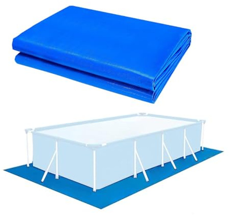 Ynzeyx Tapis de Sol pour Piscine, Bâche de Sol Rectangulaire, Hors Terre Tapis de Protection pour Piscines gonflables, Protecteur De Sol Piscine (250 * 450cm/ 98.43 * 177.17in)