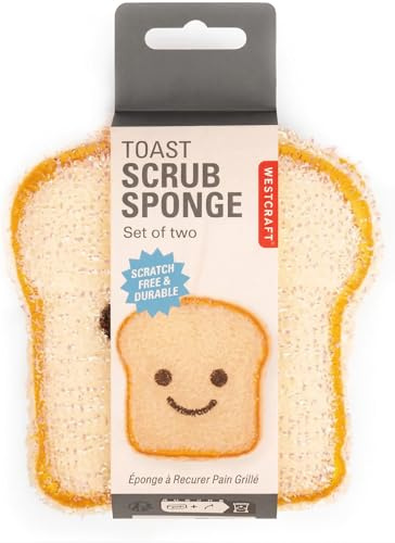 lustige schöner Geschirrschwamm 5 Motive, Küchen Schwamm für Topf Teller Pfannen, Küchenschwamm, Koala, Faultier, Katze, Regenbogen, Kasette (Toast)