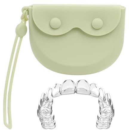 Munskyddsväska – förrådslåda, tandhållarbehållare | bärbar organisatör för Dentals Appliance, Silicon Aligners lagringslösning, ventilerad ortodontisk tablett för resor, kontor