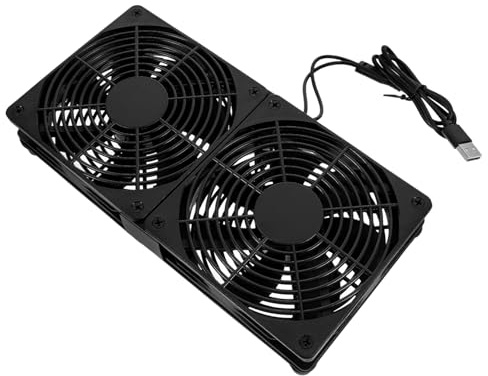 Veemoon Dual Fan Radiator Usb Cooler for Computer Efficient Cooling Fan for Small Computer for Gaming Setup and Office Use