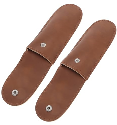 WHAMVOX Kleine Mundharmonika Tasche Tragbares und Leichtes Mundharmonika Etui 2 Stück aus Schwarzem Pu Leder für Outdoor und Reise