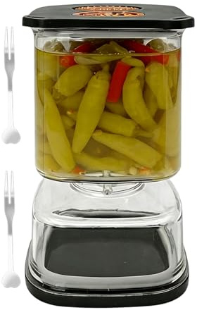 Genérico Frascos para Encurtidos - Almacenamiento De Alimentos Con Colador Integrado | Frasco Hermético De Encurtidos Y Aceitunas,para Cocina Harina Azúcar Café Avena Ensalada Caramelos