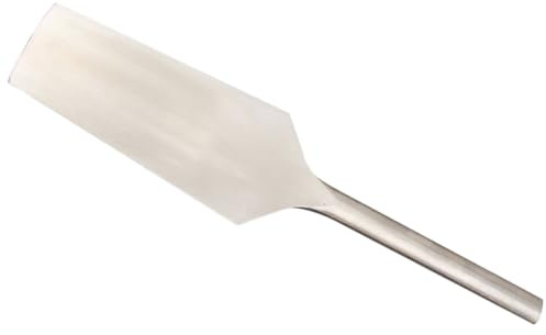 Zerodeko Edelstahl Maurerkelle Flachkopf Robuste Baukelle mit Ergonomischem Griff Mauerwerkzeug zum Nivellieren und Verteilen von Zement und Beton