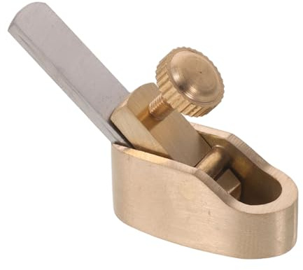 TEMPNAP Mini Pialla Manuale per Violino in Metallo Oro 4,5x2,5x1,5cm Facile Utilizzo e Mantenimento del Bordo, per Riparazione e Montaggio del Ponticello
