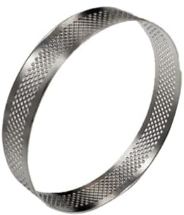 HAKIDZEL 1pieza Anillo Redondo para Tartas de Acero Inoxidable Molde de Mousse Horneado para Pastelería Postres Pequeños y Tartaletas