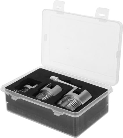 OUNONA 1 juego de herramientas para roscar y terrajar tuberías de 1/2, 3/4 y 1&; - Roscadora de tuberías interna y externa de doble función, compatible con taladro eléctrico para